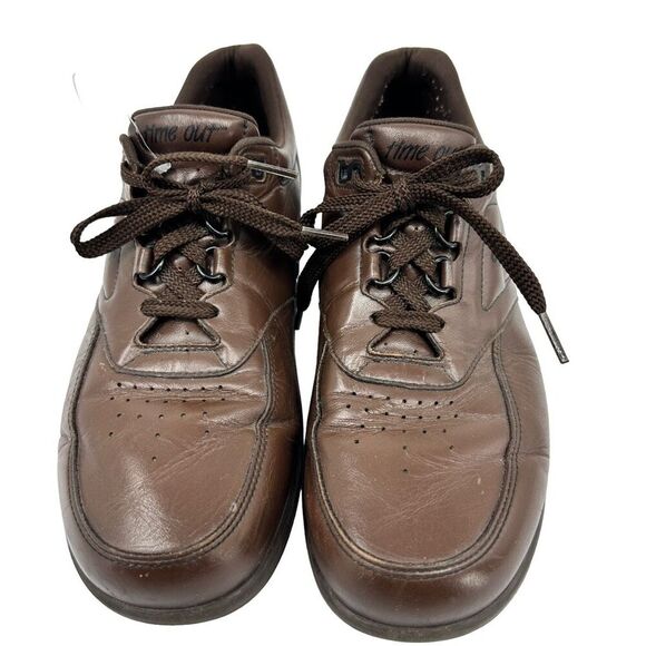 SAS Mens Time Out Walking Sneakers Brown Lace Up Breathable Round Toe Comfort 9 - Picture 1 of 7